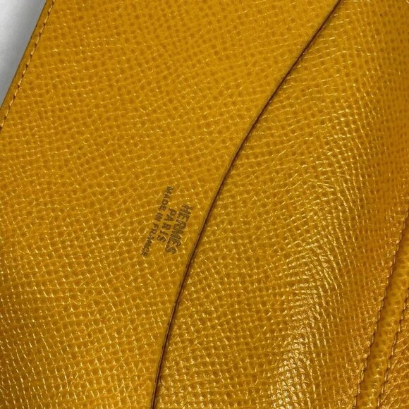 HERMES AgendaPM System notebook stationery Notebook cover Leather yellow - Picture 4 of 10